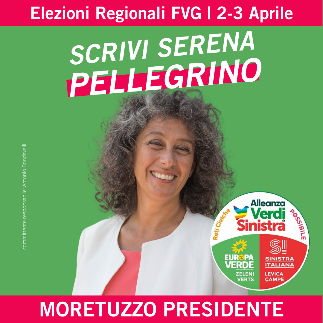 Sono candidata alle Elezioni Regionali del Friuli Venezia Giulia del 2 e 3 aprile